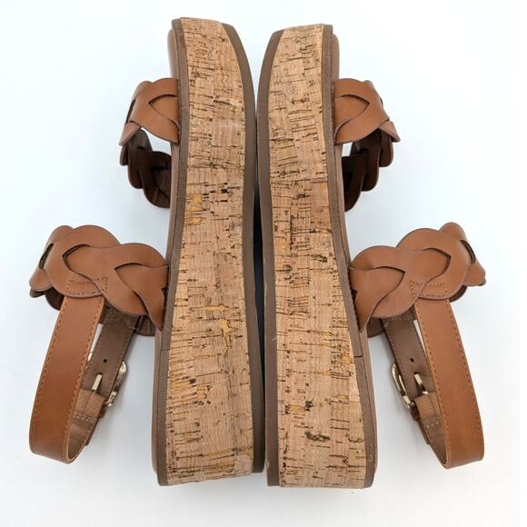 Nordstrom Rack Pennie Braided Platform Sandal Women's Brown Size US8M - Picture 6 of 10